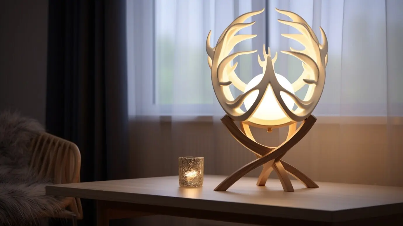 Zeitgemäßes 3D-Design einer Lampe